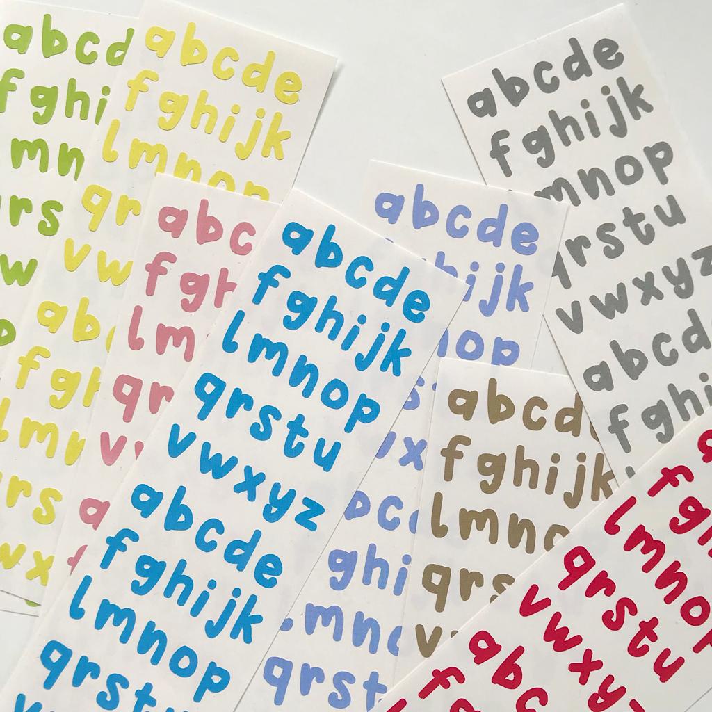 Colorful alphabet sticker sheet deco journal | Shopee Philippines