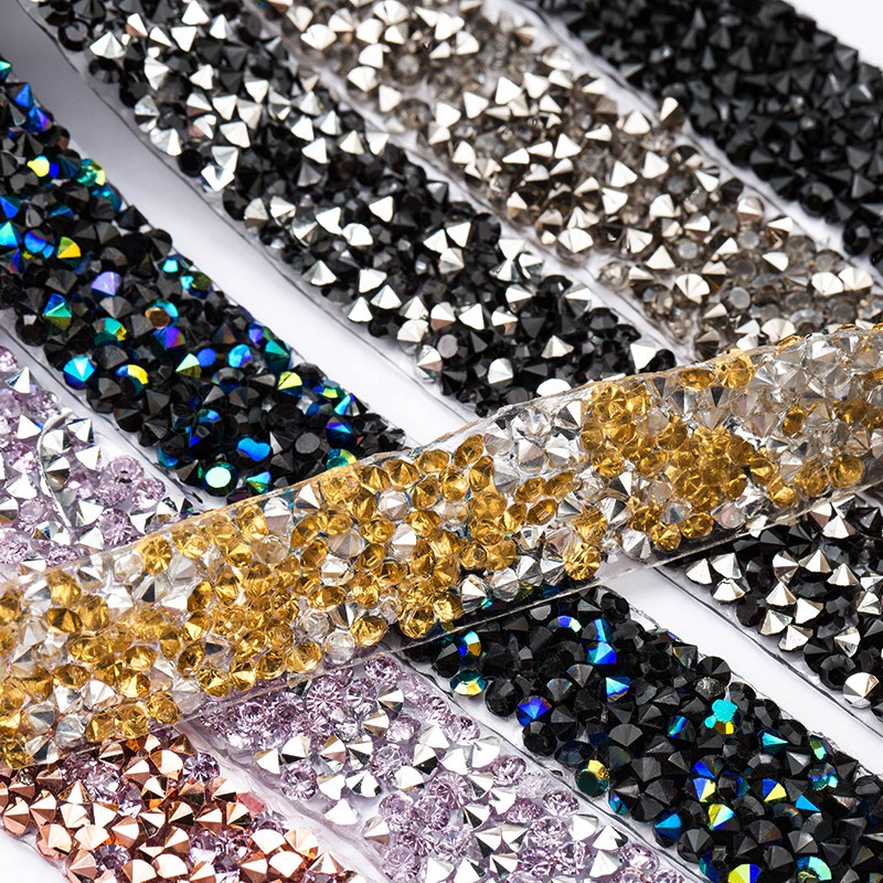 Sewing Trim Crystal Strass Hot Fix Rhinestone Tape Applicator Ribbon ...