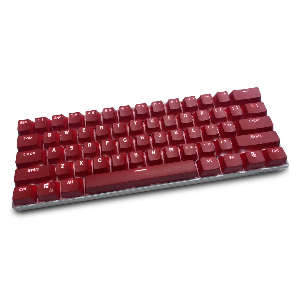 (Keycaps Only Sold)Red/white RK 61 Keycaps PBT Material OEM profile