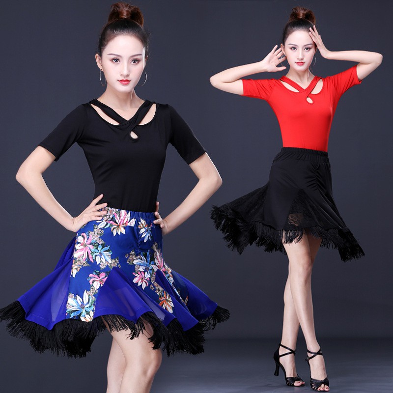 Latin dance clothes skirt practice clothes cha cha dance clothes