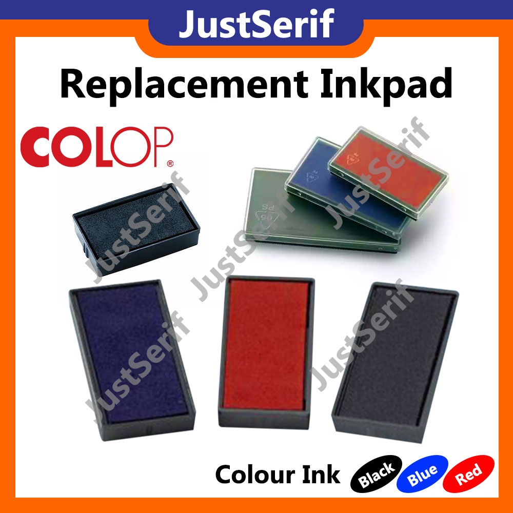 Colop stamp replacement spare inkpad p10 p20 p30 p40 p50 p60 | Shopee ...