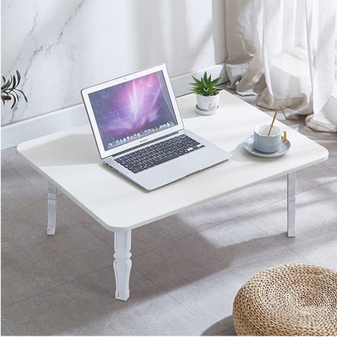 Wooden Laptop table Folding Table Study Desk Computer Desk Foldable Bed