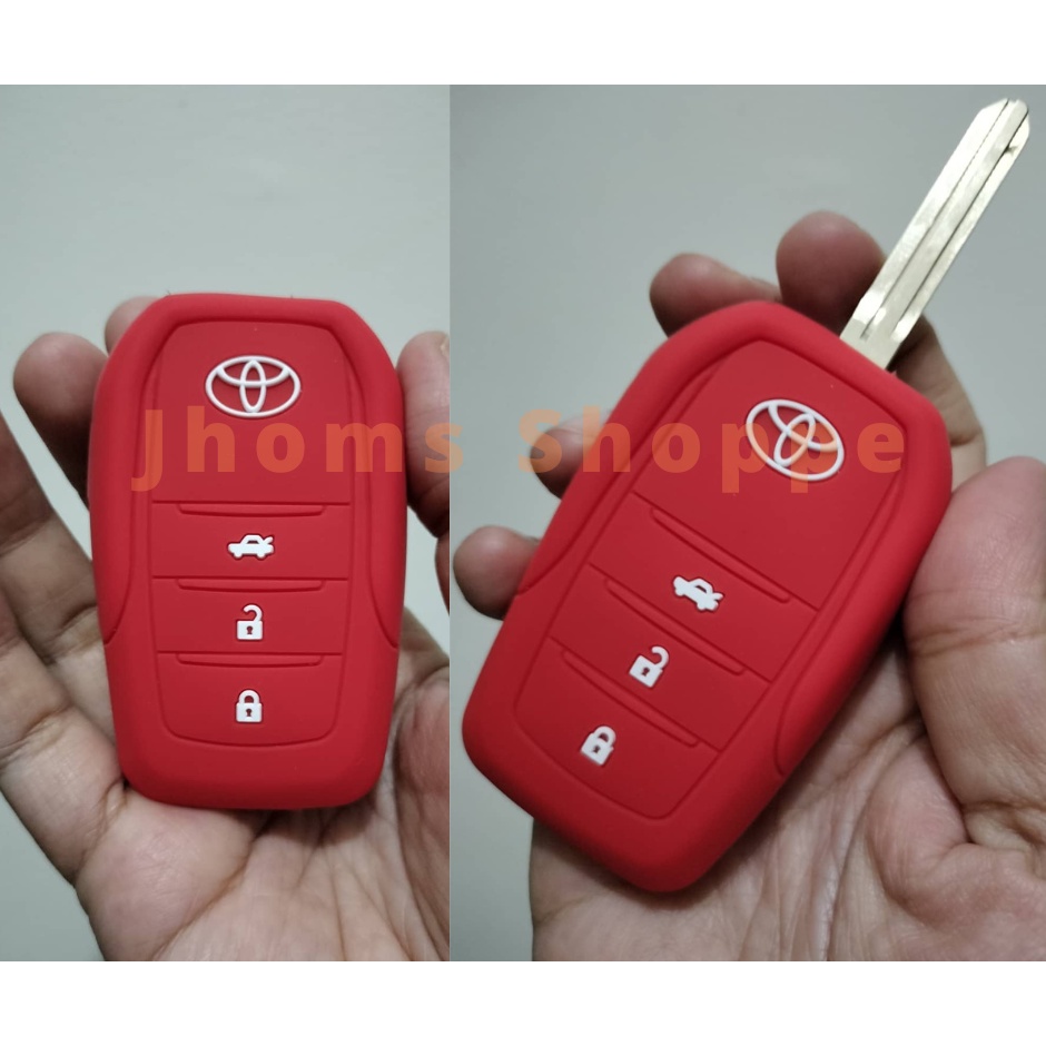 Modified Flip Key Silicone Key Cover For Toyota Vios 2019 2020 2021 ...