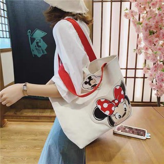 Disney Women's Shoulder Bag Cartoon Mickey Mouse Crossbody Bags Fashion  Diamond Embroidered Tote Bags Girls Mobile Storage Bag