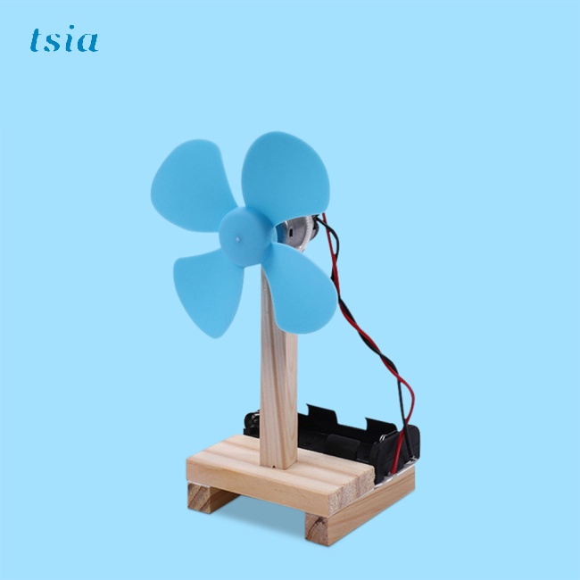 G7 Simple Electric Fan Toy Wooden Science Experiment Toy Diy Physical ...