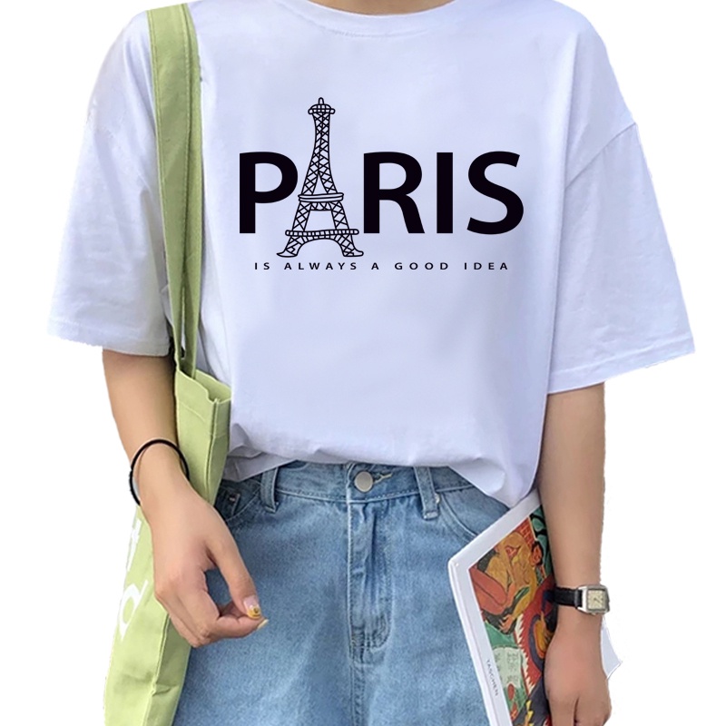 Casual Korean Style Round Collar T-Shirt main image 1