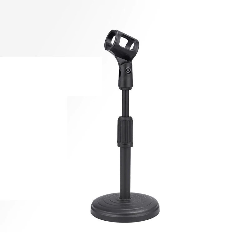 Microphone Stand Holder Adjustable Height Desktop Disc Microphone Stand