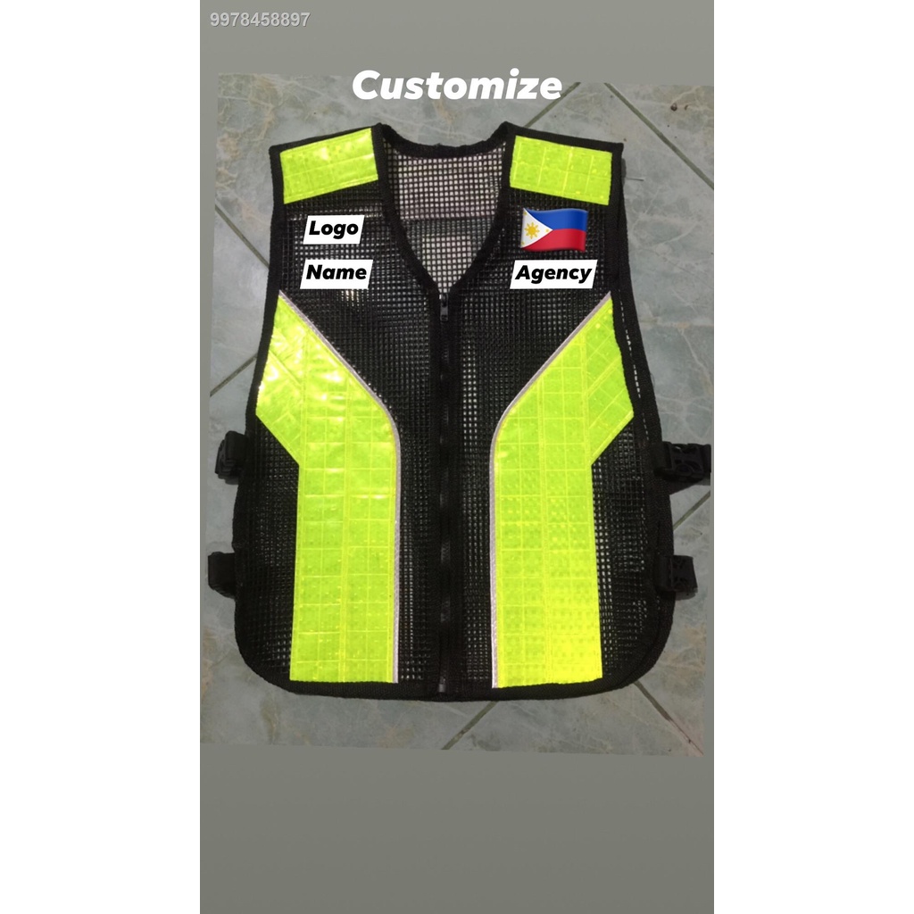 Customize reflective reflectorize vest for security police / traffic ...