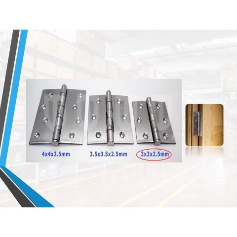 304 STAINLESS STEEL DOOR HINGES 3 3 2 5 3 5 3 5 2 5 4 4 2 5 1pairs   14bac8b3e8738c5d4dddc6e87185aec7