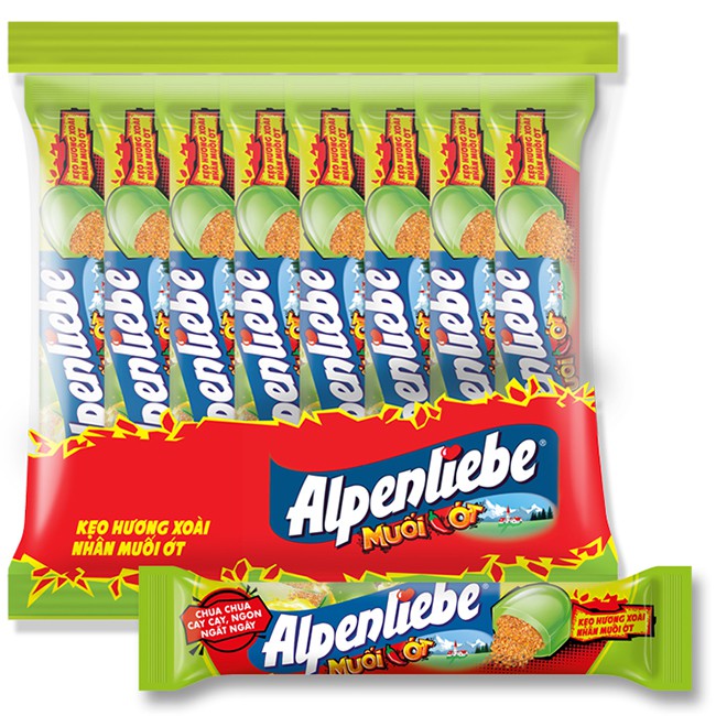 Alpenliebe Candy Bar With Black Milk Tea Mango Filled With Salt And