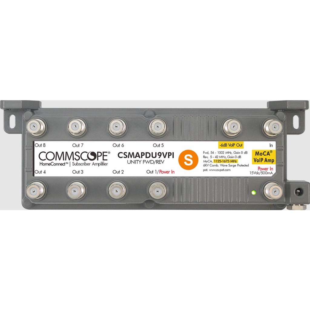 Commscope CSMAPDU9VPI 9-Port MoCA HomeConnect Passive VoIP Amplifier ...