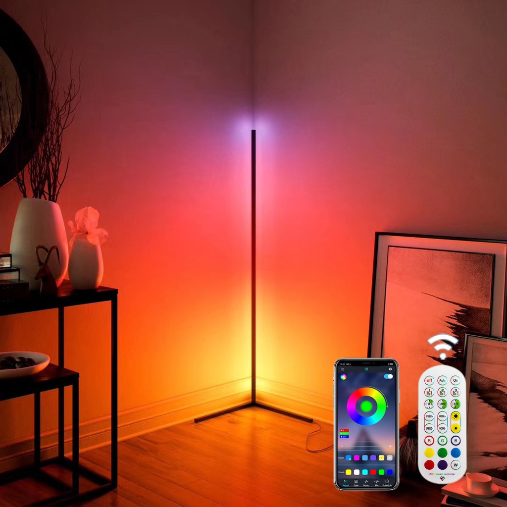 Color changing minimalist led deals corner light