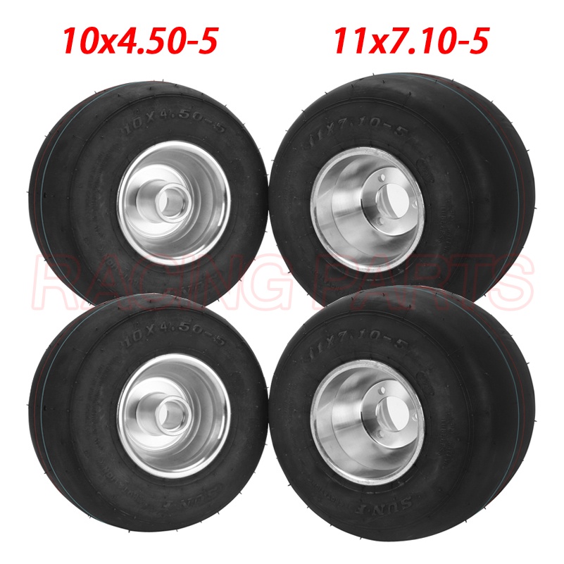 5" Inch Go Kart Front 10X4.50-5 Rear 11x7.10-5 Tires Rims