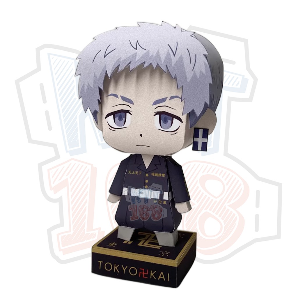 Paper Model Anime Chibi Takashi Mitsuya - Tokyo Revengers + Decorative ...