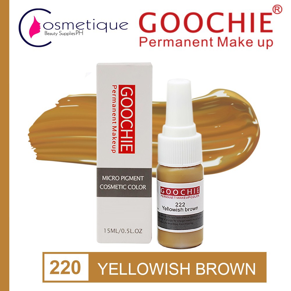 GOOCHIE PMU Eyebrow Pigment Tattoo Code 220 Yellowish Brown color ...
