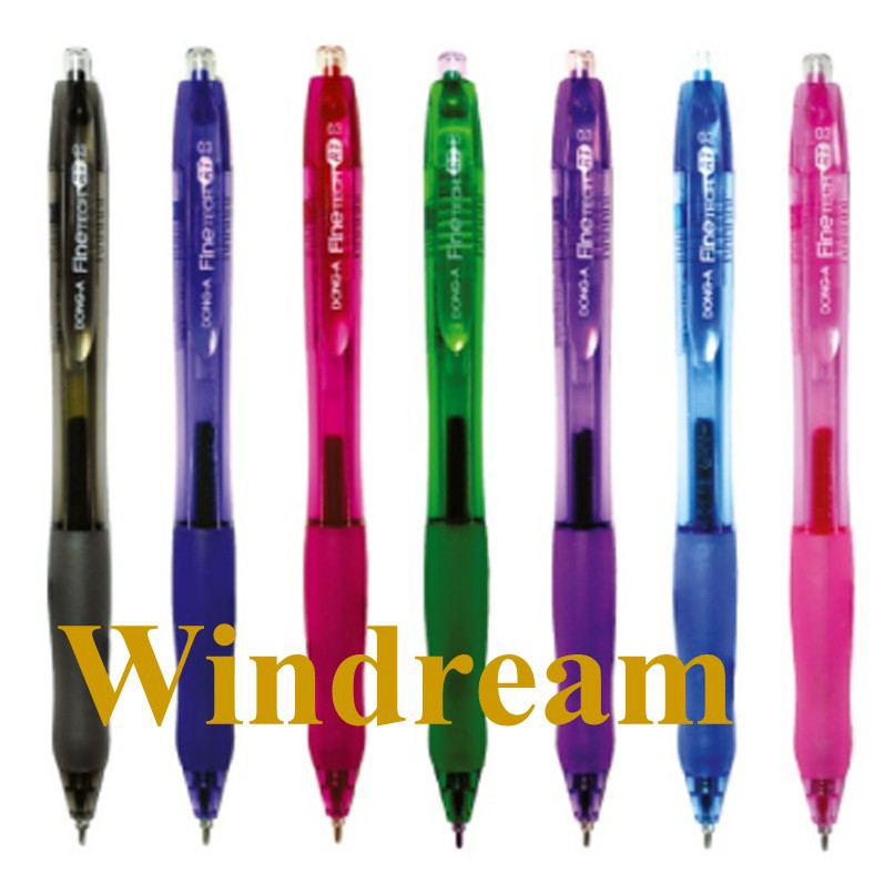 DONG-A Fine-Tech Excellent Writing, 0.3 mm, Gel Ink Roller Ball Pens, Black