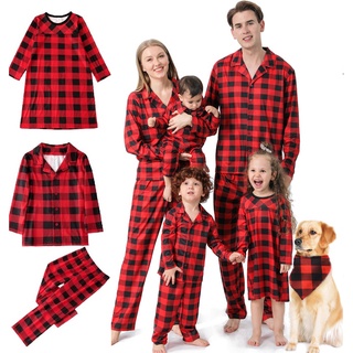 Christmas Family Pajama Set Round Neck Casual Home Clothing For Four （Dad)