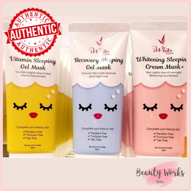 iWhite Korea Sleeping Gel Mask 60ml/6ml Shopee Philippines