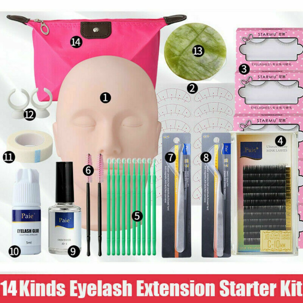 Lash Starter Kit Eyelash Extension Makeup Practice Kit & Mannequin