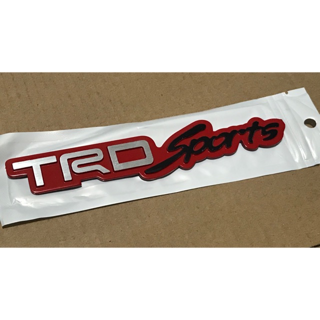 TRD Sports Emblem(aluminum) | Shopee Philippines