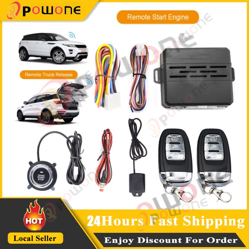 D712V Car Engine Start Stop Remote Start Alarm System Push Start Button