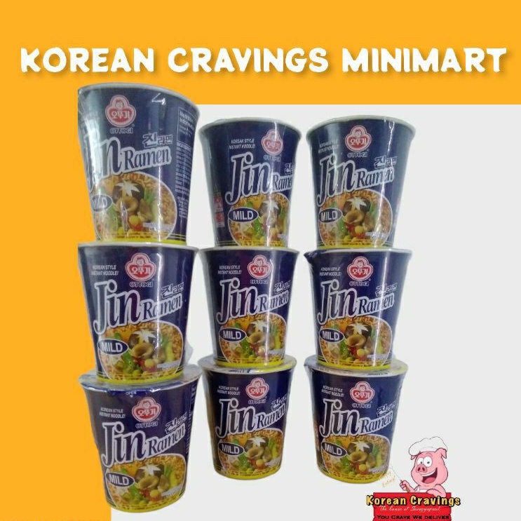 Ottogi Jin Ramen Mild Cup Noodles 65g Shopee Philippines