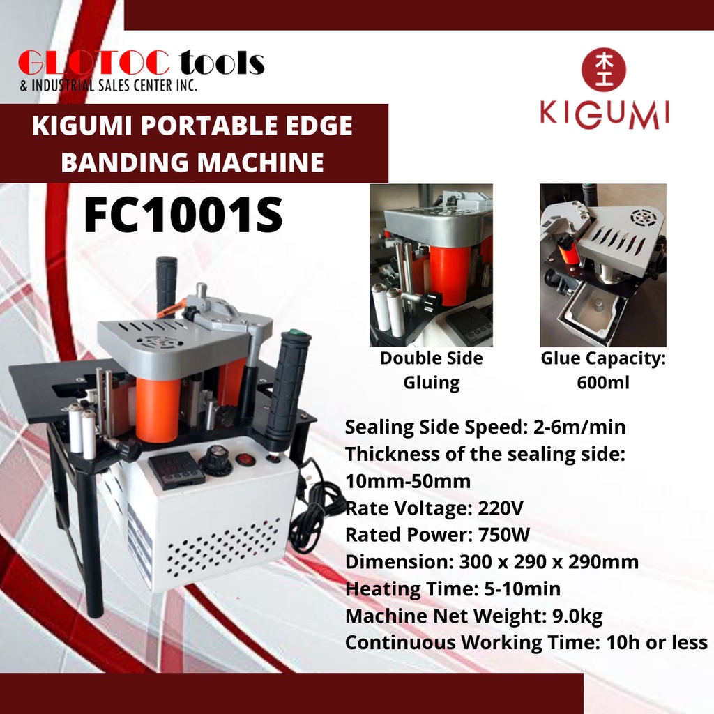 KIGUMI DOUBLE COATING PORTABLE EDGE BANDING MACHINE Shopee Philippines