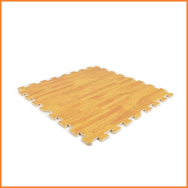 4pcs Set Large Puzzle Rubber Mat Wood Print Design Big Size Puzzle For