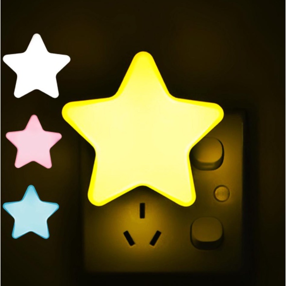 Mini Star LED Night Light Baby Sleeping Light Bedside Lamps LED Sensor ...