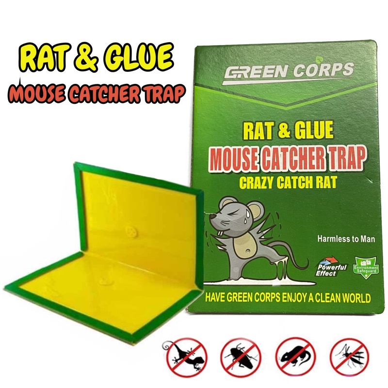 Mouse Board Small Sticky Mice Glue Trap High Effective Rodent Rat Snake ...