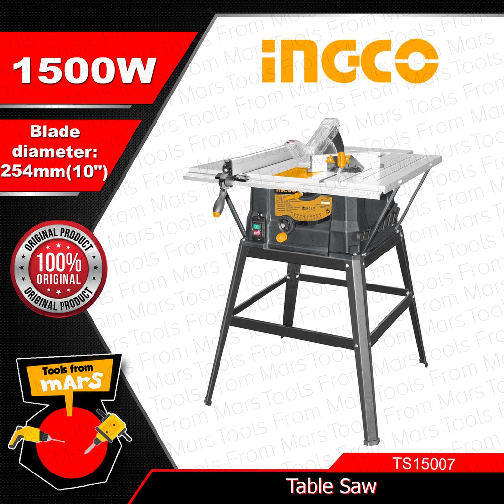 INGCO Table Saw 1500W TS15007 •TOOLS FROM MARS• IPT Shopee Philippines