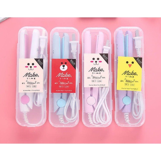 Hair Straightener Plancha Make Time New Mini Portable Ceramic Hair