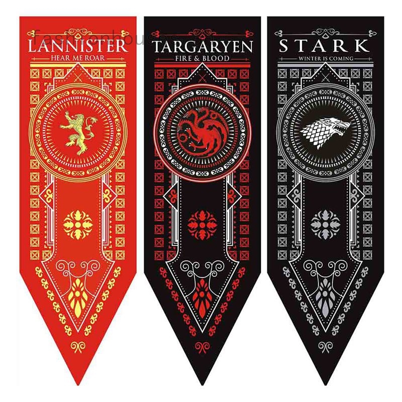 GAME OF THRONES Stark Tournament Tapestry Poster Flag Banner | Shopee ...