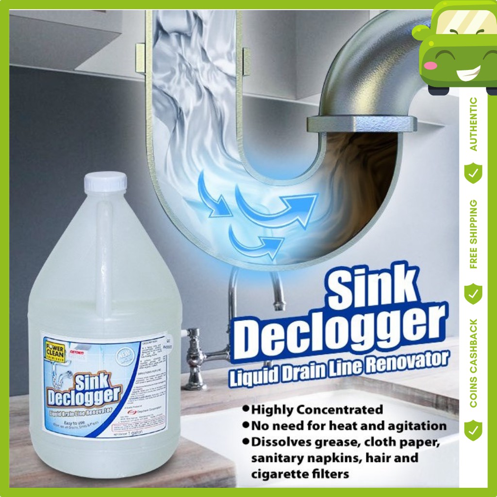 LEGIT Powerclean Declogger for Sink/Toilet/Urinals 1 Gallon Shopee