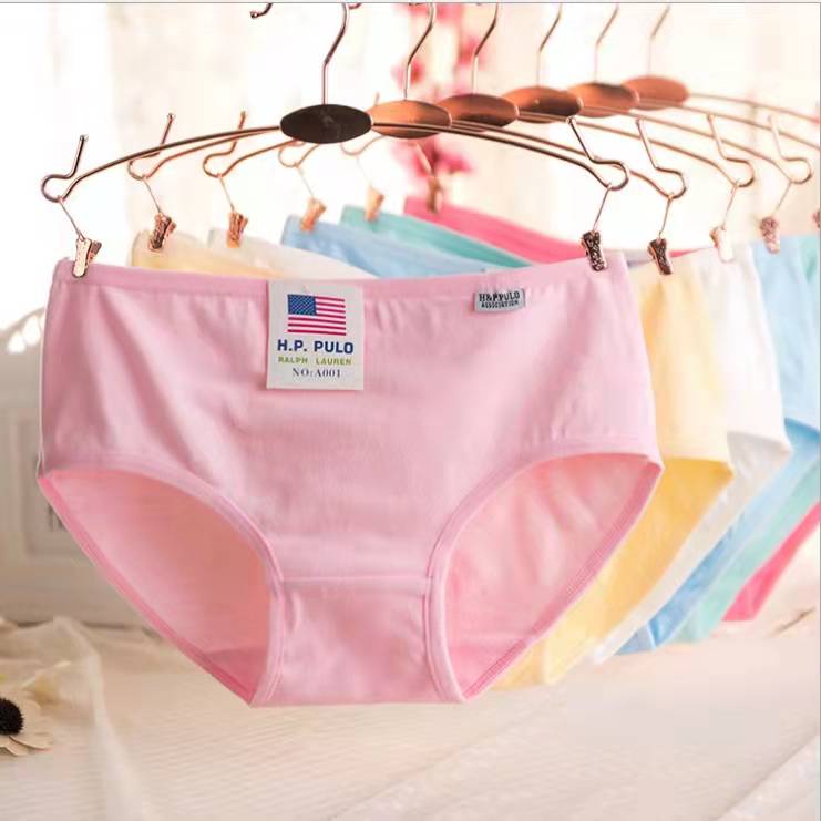 COD - 12-6PCS Ladies' Panties Simple Plain Women's Underwear | Shopee ...