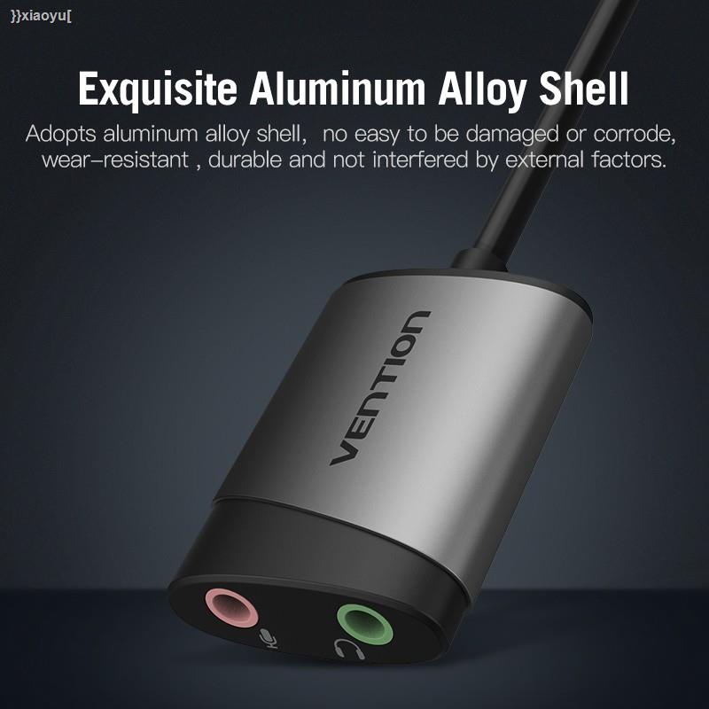 Vention USB External Sound card Gray ( OMTP CTIA ) 15cm CDJHB Single