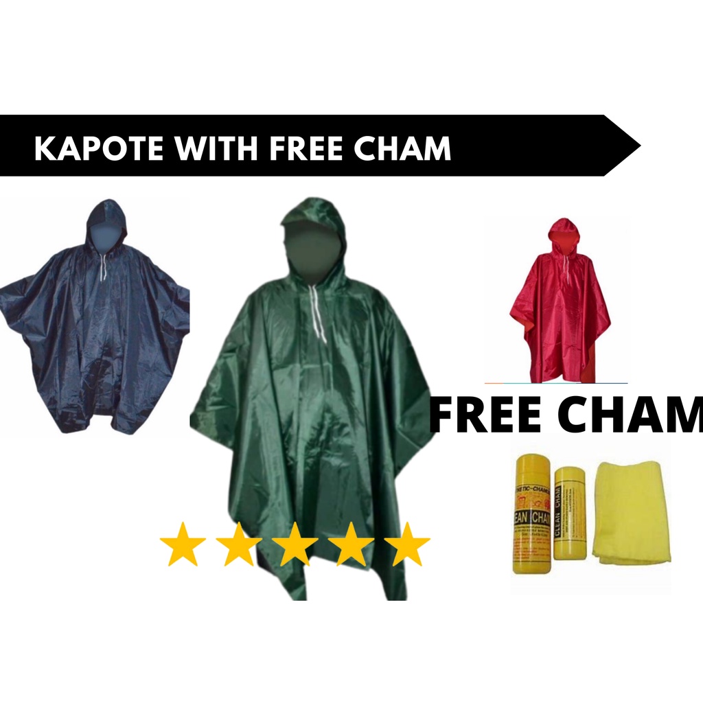 KAPOTE / RAINCOAT / MOTOR KAPOTE/ TAGULAN KAPOTE RAINCOAT WITH FREE
