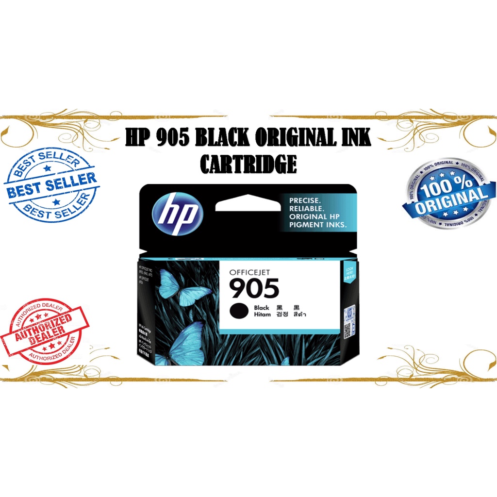 HP 905 BLACK ORIGINAL INK CARTRIDGE | Shopee Philippines