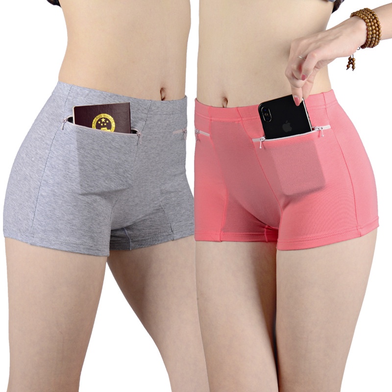 Safety AntiTheft Pure Cotton Large Size High Waist Breathable Simple