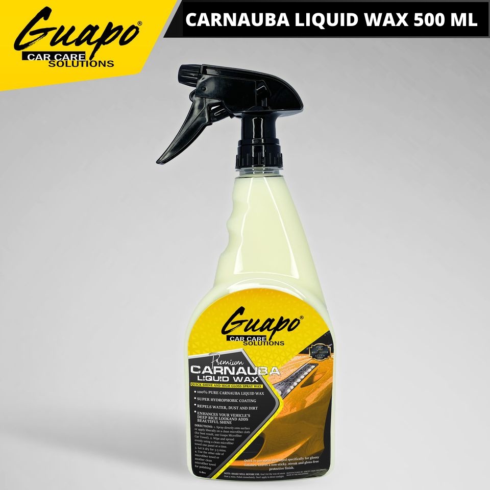 Guapo Car Care Premium Carnauba Wax With Pure Carnauba Liquid Wax 500ml ...