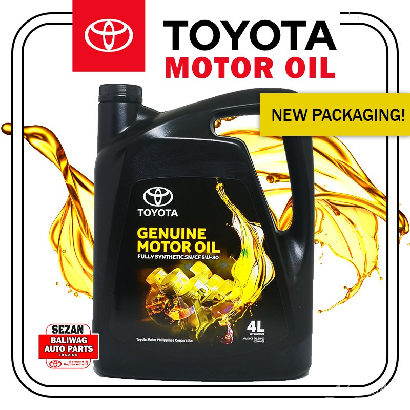 ORIGINAL TOYOTA MOTOR OIL FULLY SYNTHETIC 5W30 4 LITERS FOR DIESEL AND