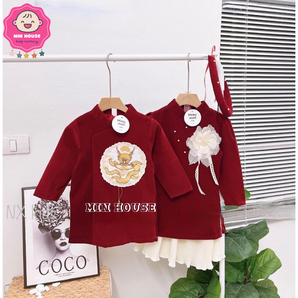 bag Innovative ao dai for boys and girls to wear to holidays CNY (with