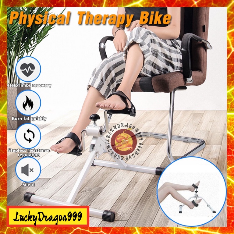 Easy Exercise Pedal Exerciser Lightweight Portable Folding Mini Bike Therapy Gym Work out Bicycle Shopee Philippines