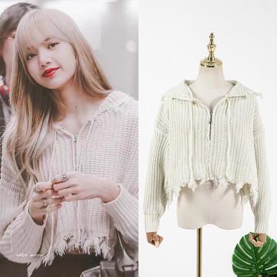 Lisa blackpink sweater hotsell