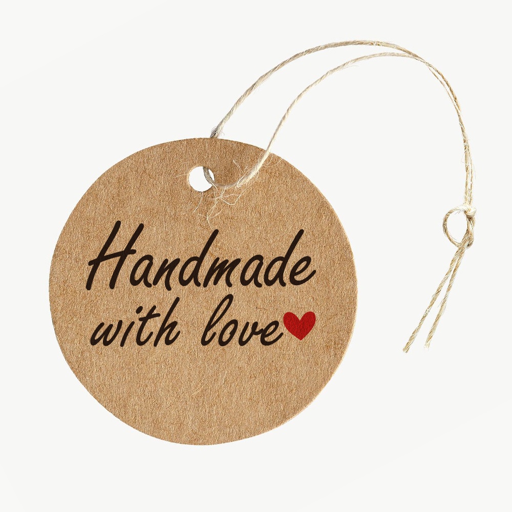 50pcs Round Kraft Paper Tags 