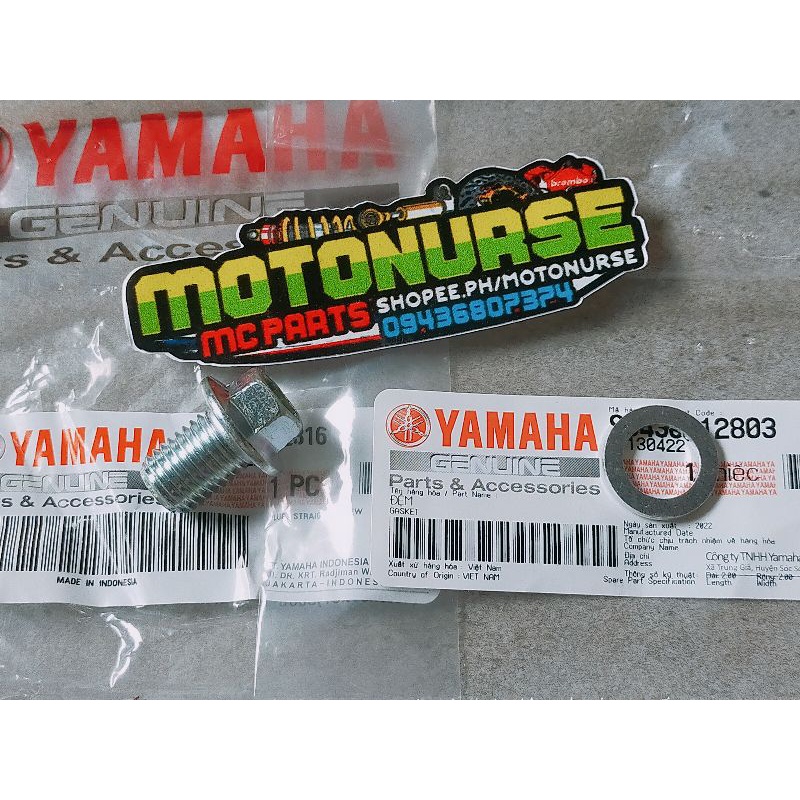 Yamaha Genuine Drain Plug Straight , Washer Drain Plug Shopee Philippines