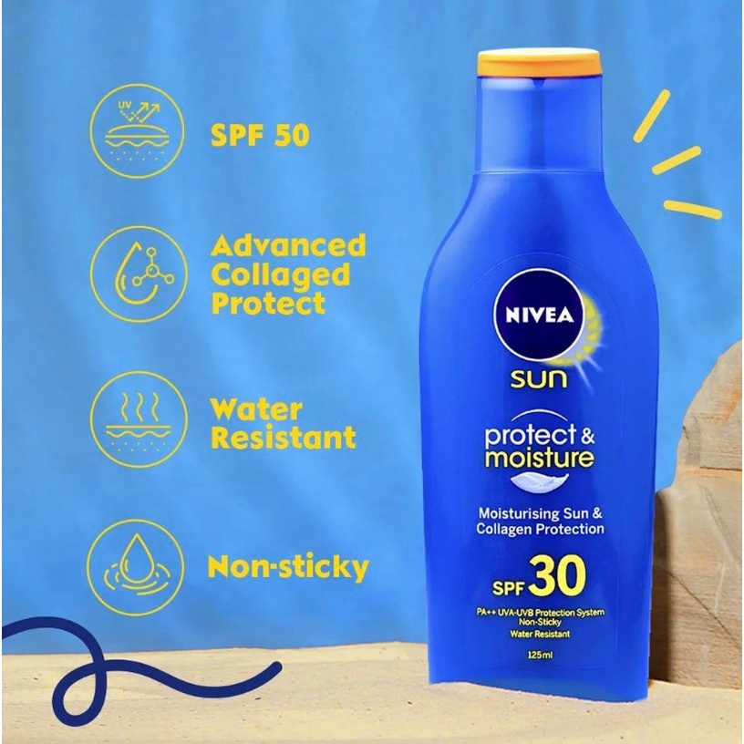 Nivea Sun Protect And Moisture Lotion Sunblock With Spf 30 125ml Shopee Philippines 7162