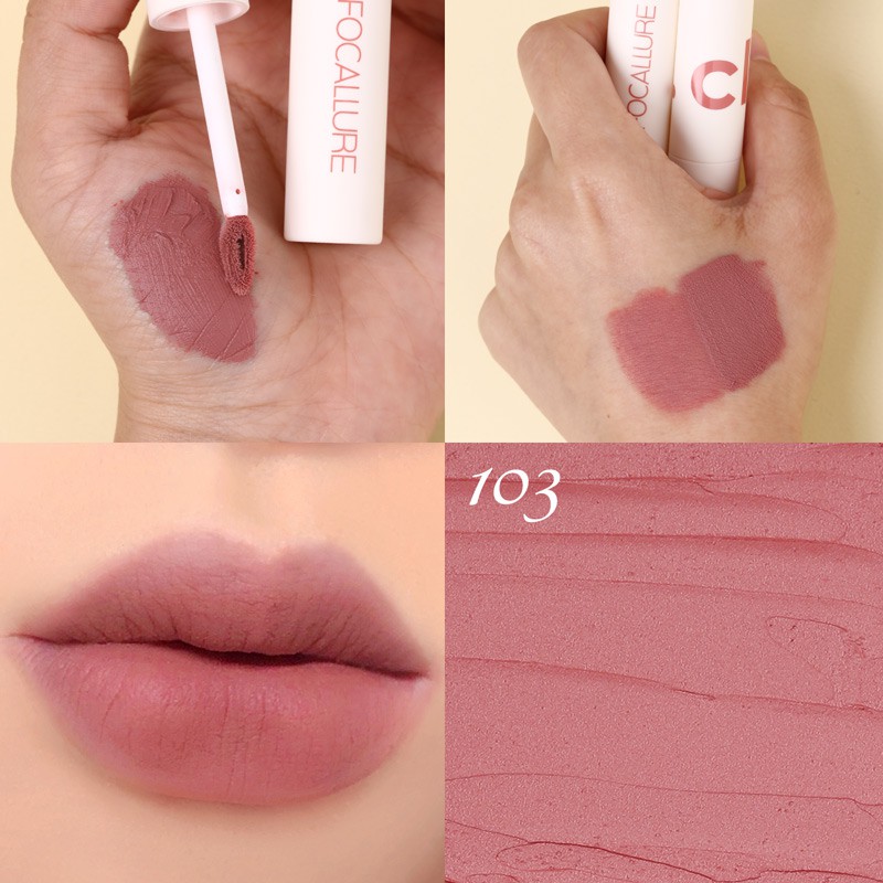 Focallure Velvet Mist Matte Lip Clay Lightweight Soft Lip Mud Lip Tint