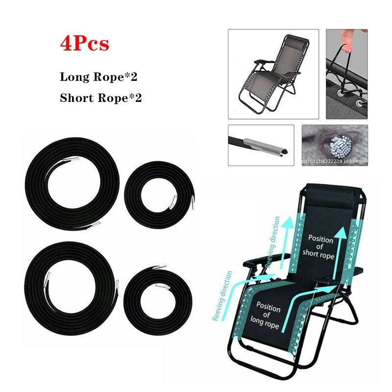 4pcs/set Elastic Bungee Rope Cord For Folding Chair Recliner Chairs