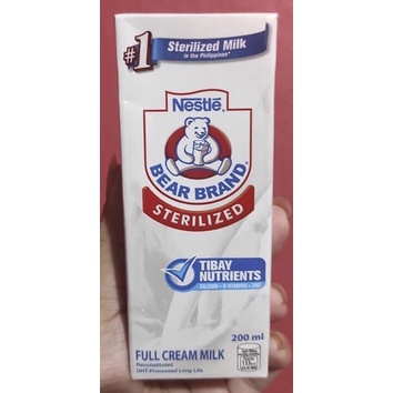 Bearbrand Sterilized Full Cream Milk 200ml | Shopee Philippines